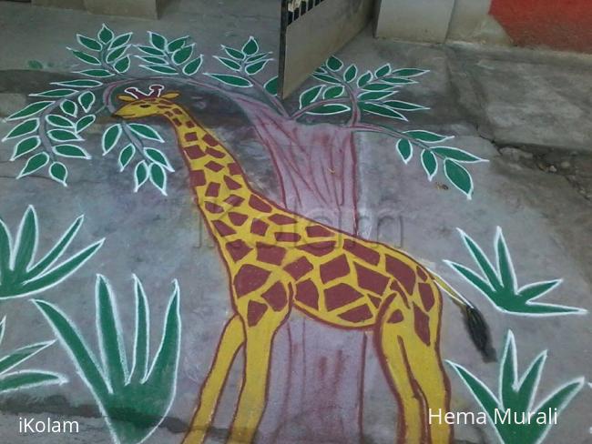 Rangoli: Neighbor's Margazhi kolam Rangoli: Neighbor's Margazhi kolam