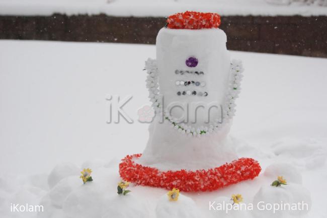 Rangoli: Lord Kailasanathar in Denver 