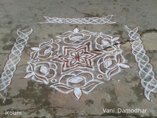 Rangoli: Rose kolam