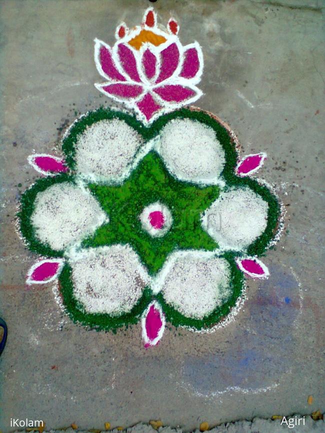 Rangoli: Crystal salt kolam