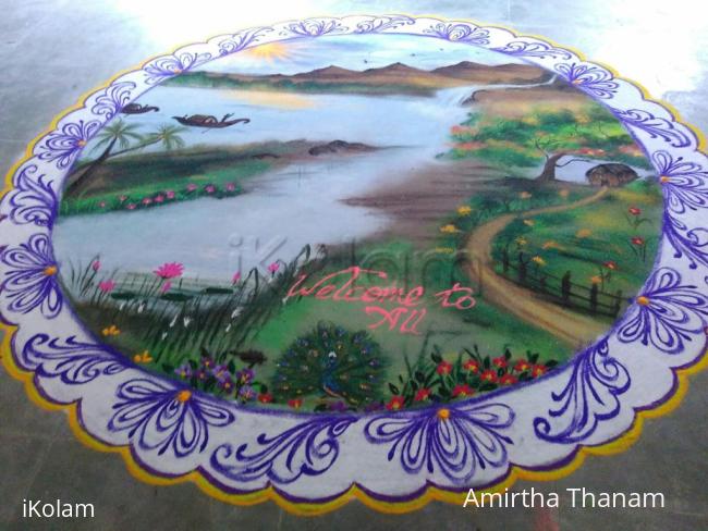 Rangoli: scenary