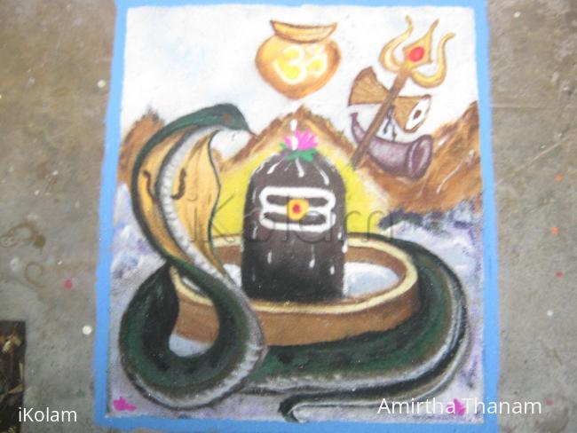 Rangoli: LORD SIVA 