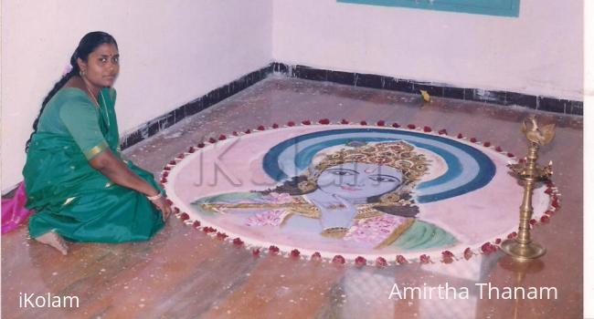 Rangoli: lord krishna rangoli