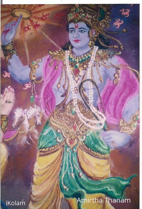 Rangoli: Ram Navami rangoli - Geetha updesh
