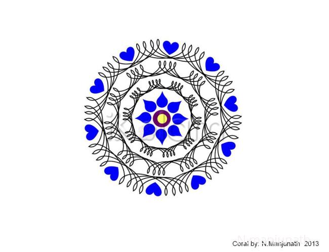 Rangoli: Free hand kolam 