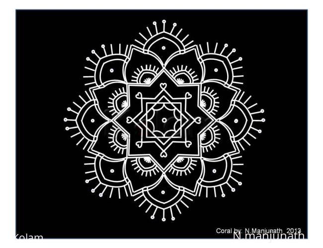 Rangoli: Coral by using power point