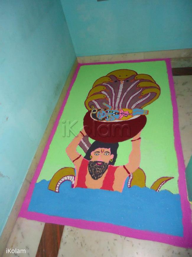 Rangoli: krishna Rangoli: krishna