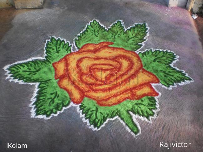 Rangoli: Rose