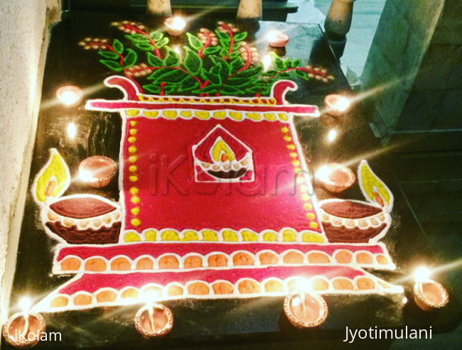 Rangoli: Tulsi vivah rangoli
