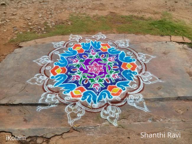 Rangoli: margali friday rangoli .  