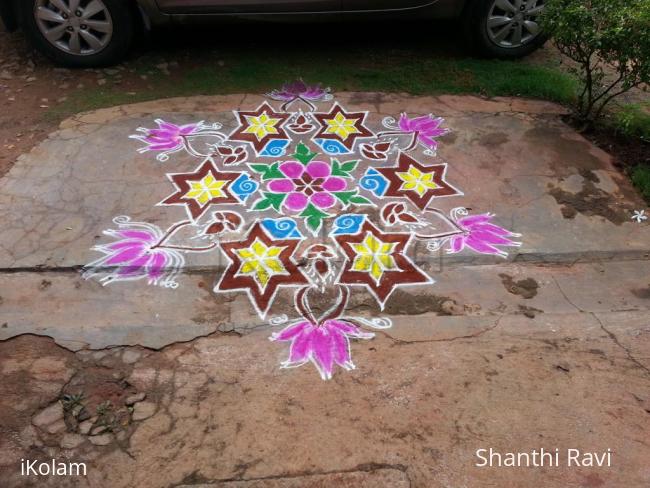 Rangoli: shell rangoli.
