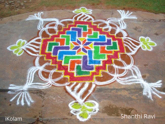 Rangoli: Holi Rangoli- happy holi to all !!