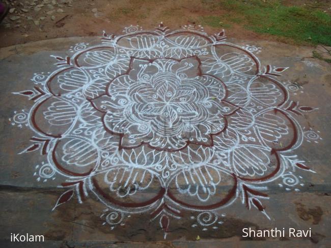 Rangoli: freehand simple rangoli