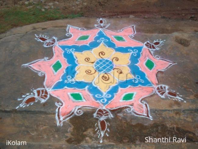 Rangoli: freehand colour rangoli