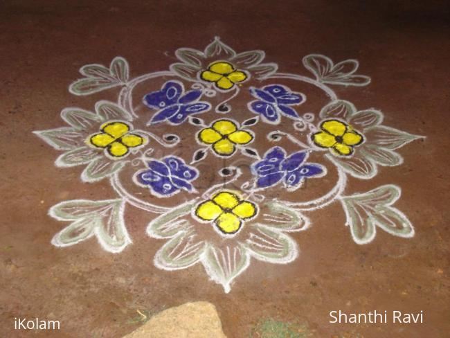 Rangoli: Butterfly rangoli