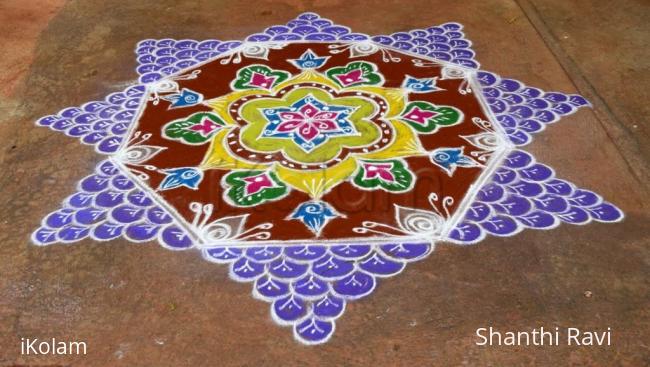 Rangoli: Margazhli Rangoli on Hanuman Jayanthi