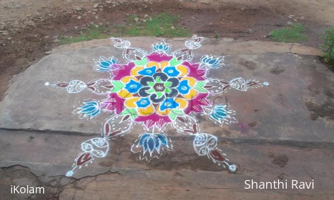 Rangoli: deepam rangoli.