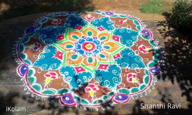 Rangoli: freehand colour rangoli