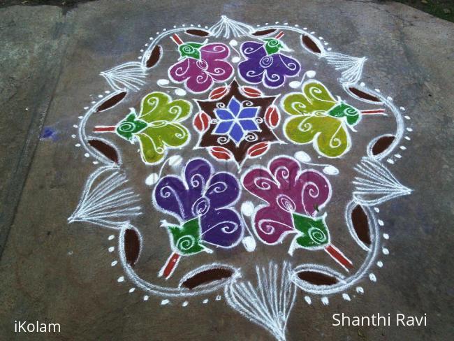 Rangoli: Margazhli kolam Day 7 Rangoli: Margazhli kolam Day 7