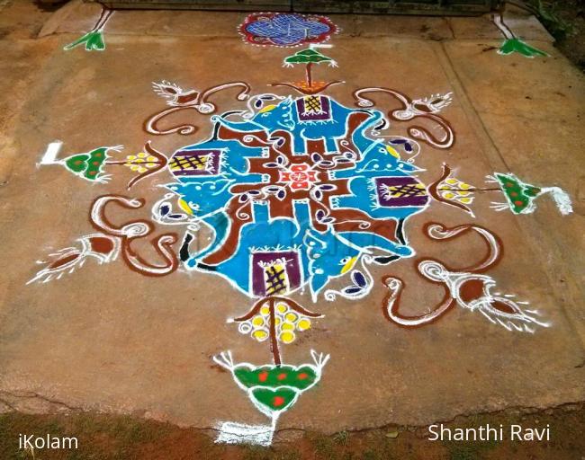 Rangoli: Ganesh chathurthi rangoli 2015