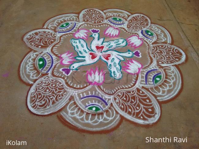 Rangoli: Navarathri Rangoli Day 7 - 2015 Rangoli: Navarathri Rangoli Day 7 - 2015