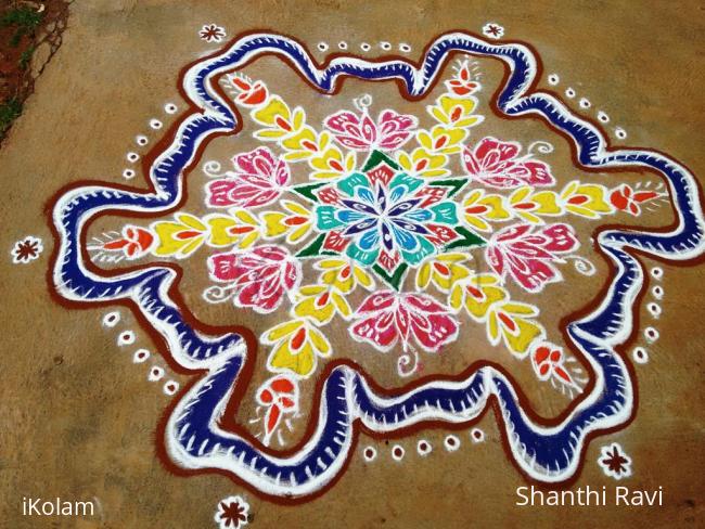 Rangoli: Tamil new year rangoli Rangoli: Tamil new year rangoli