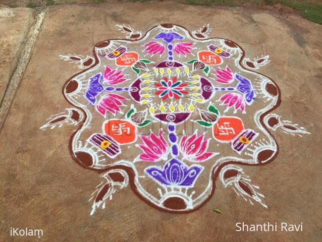 Rangoli: Varamahalakshmi Rangoli -2015