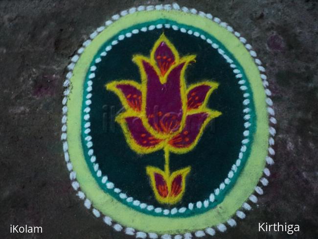 Rangoli: flower rangoli