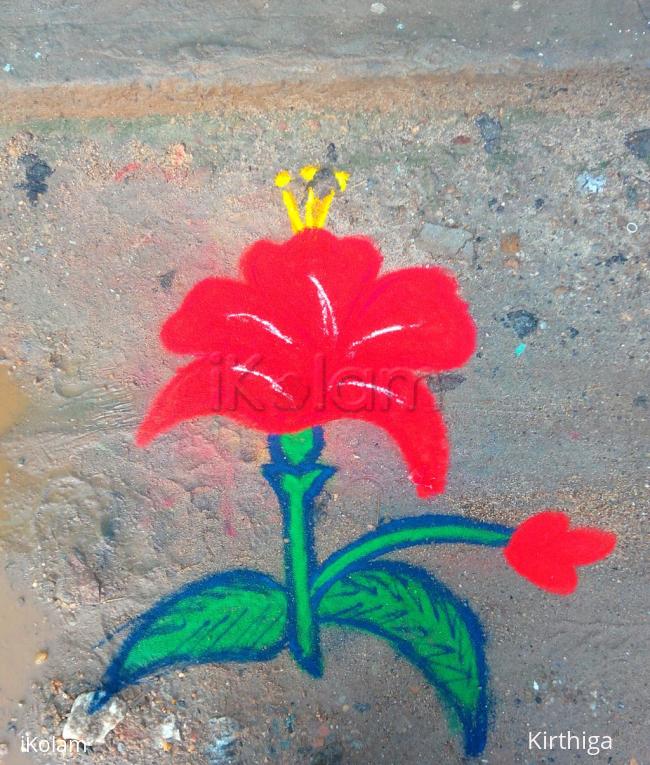 Rangoli: marghali kolam day 4