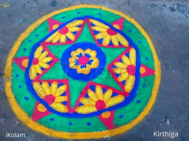 Rangoli: Ganesh chaturti kolam
