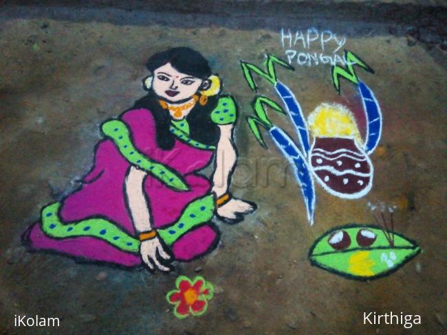 Rangoli: Pongal rangoli