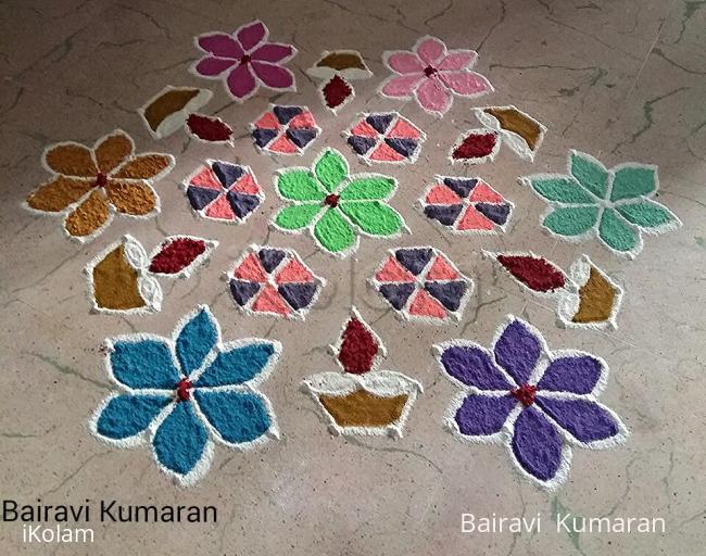 Rangoli: Kaarthigai kolam Rangoli: Kaarthigai kolam