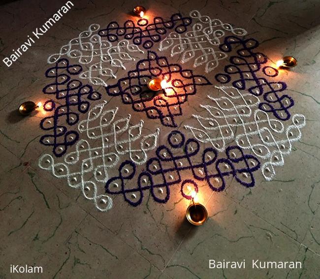 Rangoli: Kaarthigai kolam Rangoli: Kaarthigai kolam