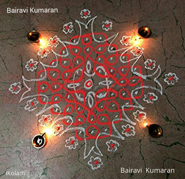 Rangoli: Kaarthigai kolam Rangoli: Kaarthigai kolam