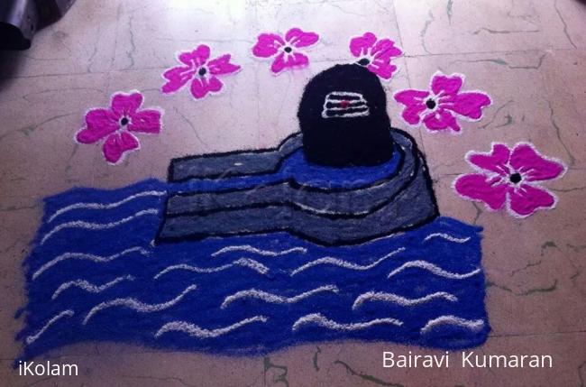 Rangoli: lord shiva