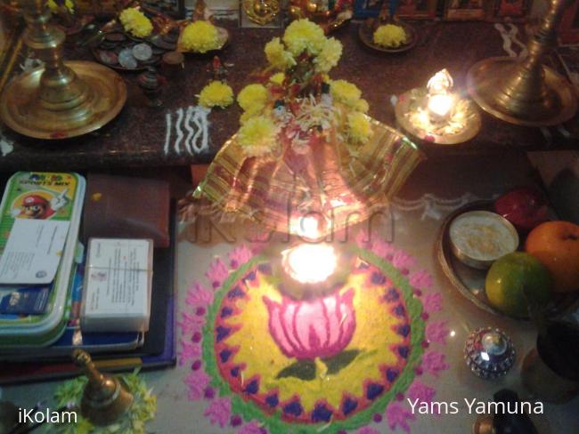 Rangoli: Pooja on Vasanth Panjami .....