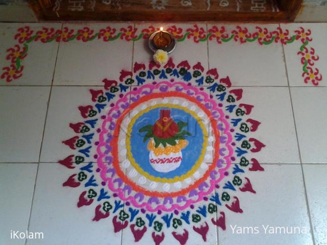 Rangoli: Rangoli on one of the auspicious days !