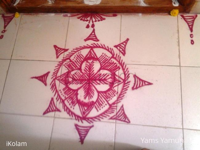 Rangoli: Red one......