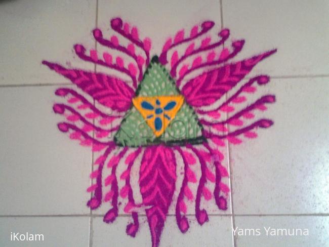 Rangoli: Star fish rangoli..