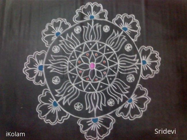 Rangoli: freehand rangoli