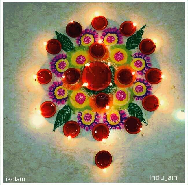 Rangoli: Diwali puja