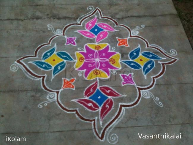 Rangoli: New year kolam 2016