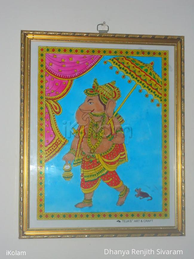 ganesha glass paintings