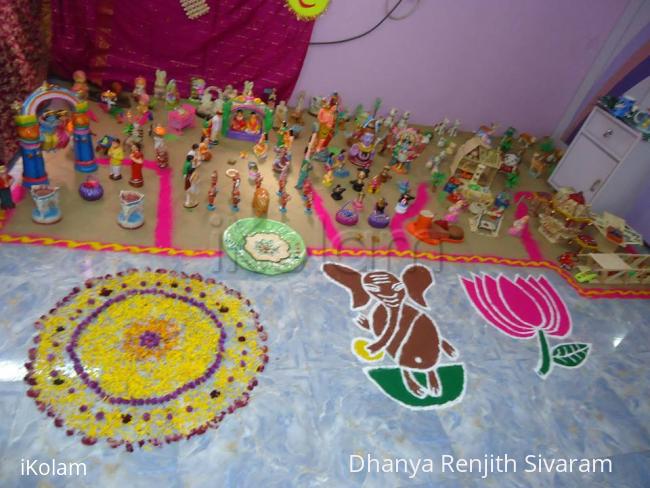 Rangoli: golu with rangoli Rangoli: golu with rangoli