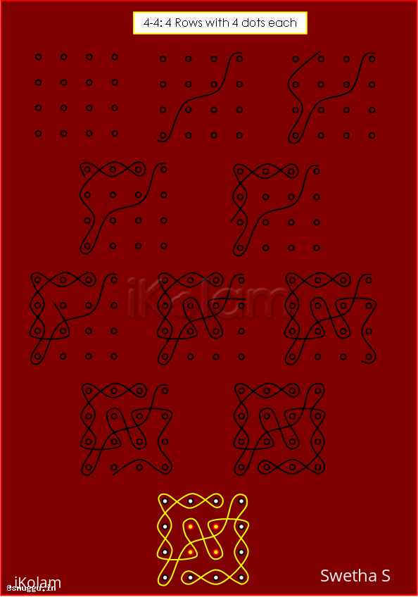 Rangoli: 4-4 Dots