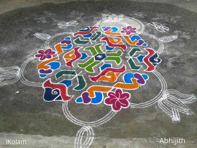 Rangoli: My 100th kolam in ikolam