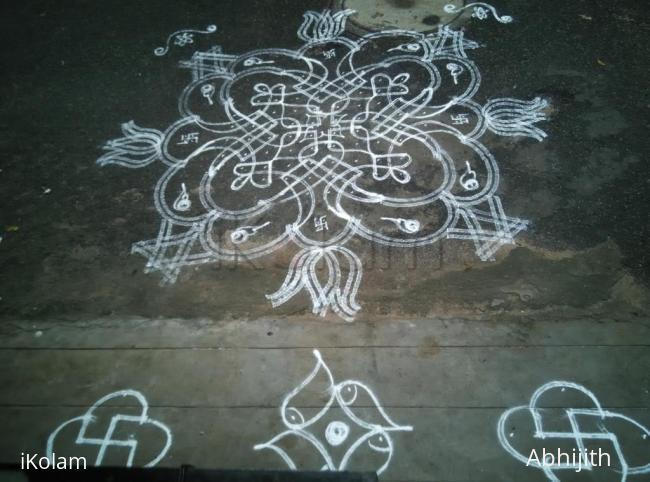 Rangoli:  Chikku kolam