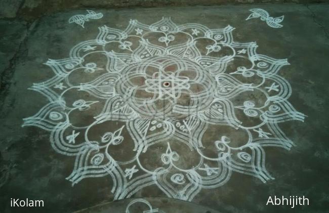 Rangoli: Fusion rangoli 