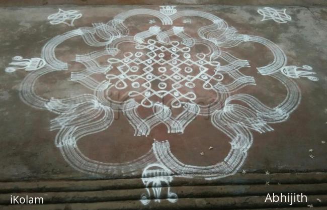 Rangoli: Simple Chikku   Kolam 