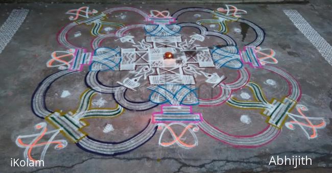 Rangoli: Aadi 5th Friday Kolam 